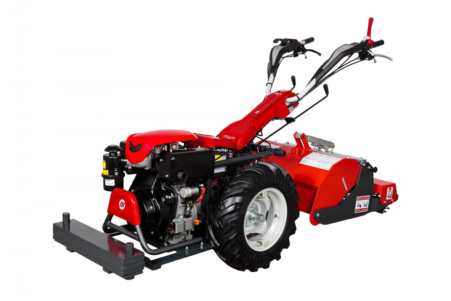 Jednostka napędowa Oleo-Mac/Nibbi MH450/KAM13S diesel z glebogryzarką 70 cm i kołami