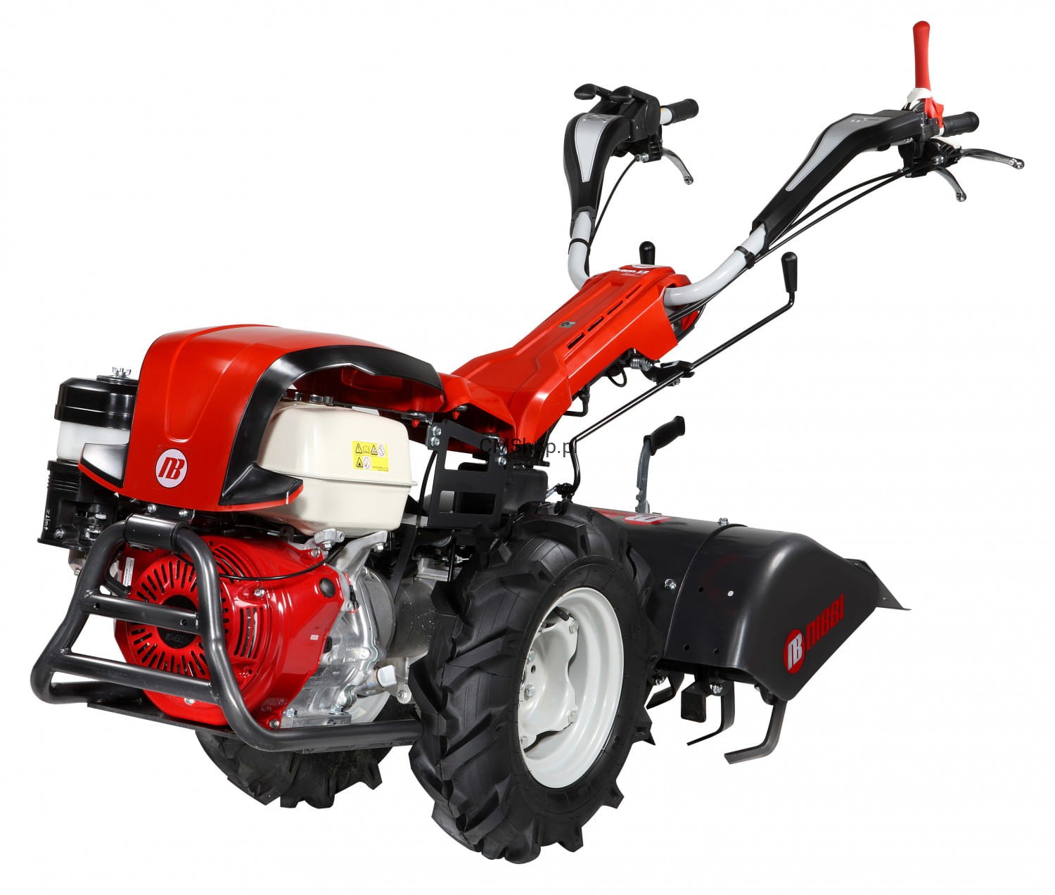 Jednostka napędowa Oleo-Mac/Nibbi MH450/KAM13S GX340 z glebogryzarką 70 cm i kołami