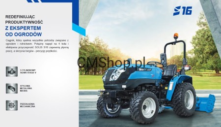 Ciągnik SOLIS 16 4WD 18 KM ze wspomaganiem 2024R| Dostępny Autoryzowany Dealer|*Transport|SERWIS|