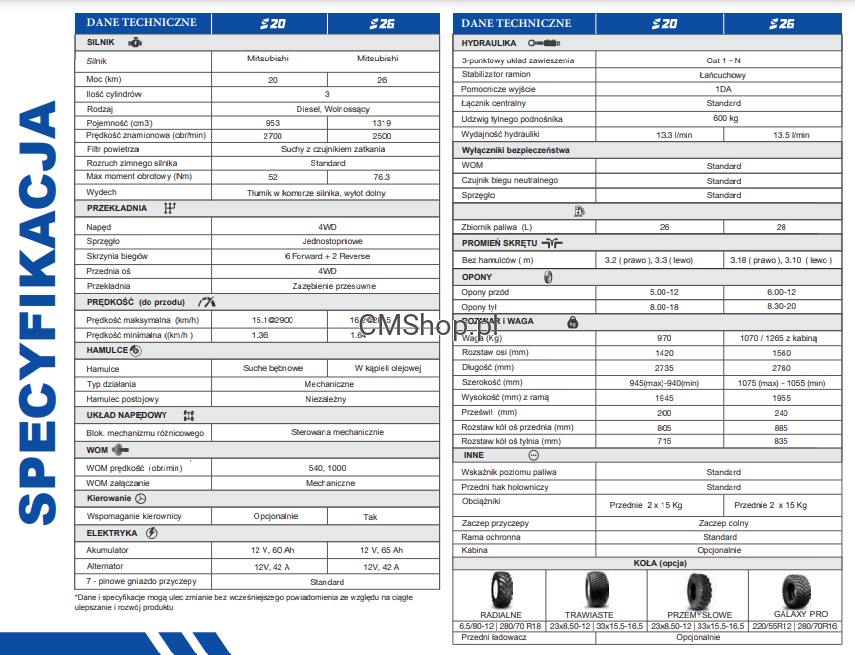 Ciągnik SOLIS 26 4WD z dźwigniami na bokach | Dostępny od ręki | Promocja |Autoryzowany Dealer