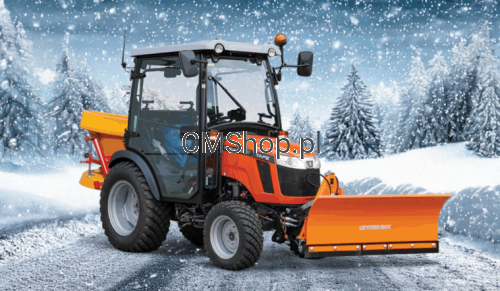 Przejdź do produktu Ciągnik TAFE 6028 H 24,4 KM Mitsubishi Zestaw zimowy Pług śnieżny TUZ Posypywarka 