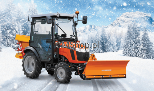 Przejdź do produktu Ciągnik TAFE 6020 M 19 KM Mitsubishi Zestaw zimowy Pług śnieżny TUZ Posypywarka