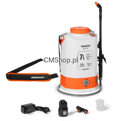 Przejdź do produktu Opryskiwacz akumulatorowy DAEWOO DSA 7Li Mix 7 LITRÓW Zestaw z baterią i ładowarką