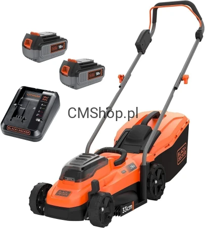 Akumulatorowa Kosiarka Black & Decker BCMW3318L2-QW 33 cm  z 2 akumulatorami i ładowarką