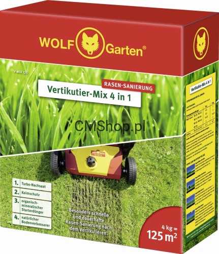 Przejdź do produktu Mieszanka wertykulacyjna 4w1 WOLF-Garten V-MIX 125  | Dostępny od ręki | Black Friday