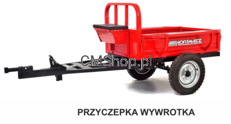 Przyczepka do glebogryzarek Hortmasz z wywrotką i hamulcem| DOSTĘPNA | Nowość | Uruchomienie Instruktaż SERWIS