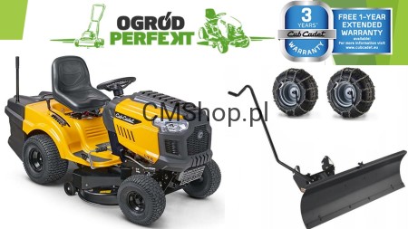 Traktor Cub Cadet LT2 NR92 z pługiem i łańcuchami Zestaw zimowy | DOSTĘPNY OD RĘKI | Przegląd 0 gratis | RATY 0%* | Transport*