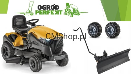 Traktor STIGA Tornado 7108 W z pługiem i łańcuchami Zestaw zimowy | DOSTĘPNY OD RĘKI | Przegląd 0 * | RATY 0%* | Transport*