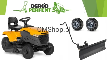 Traktor STIGA Tornado 398 M / 2098 z pługiem i łańcuchami Zestaw zimowy | DOSTĘPNY OD RĘKI | Przegląd 0 gratis | RATY 0%* | Transport*