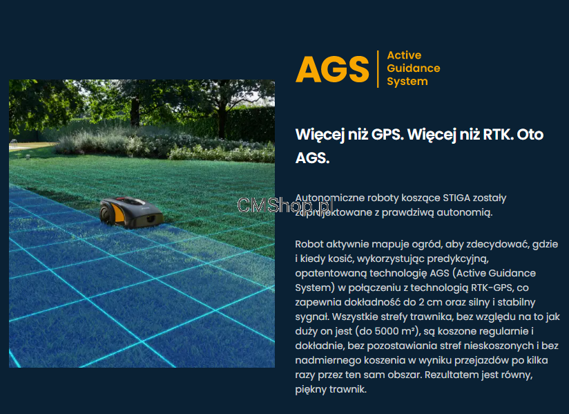 STIGA Autonomiczny Robot koszący Stiga A 10000 (10000 m²) | Autoryzowany Dealer | Darmowy Dożywotni pakiet łączności
